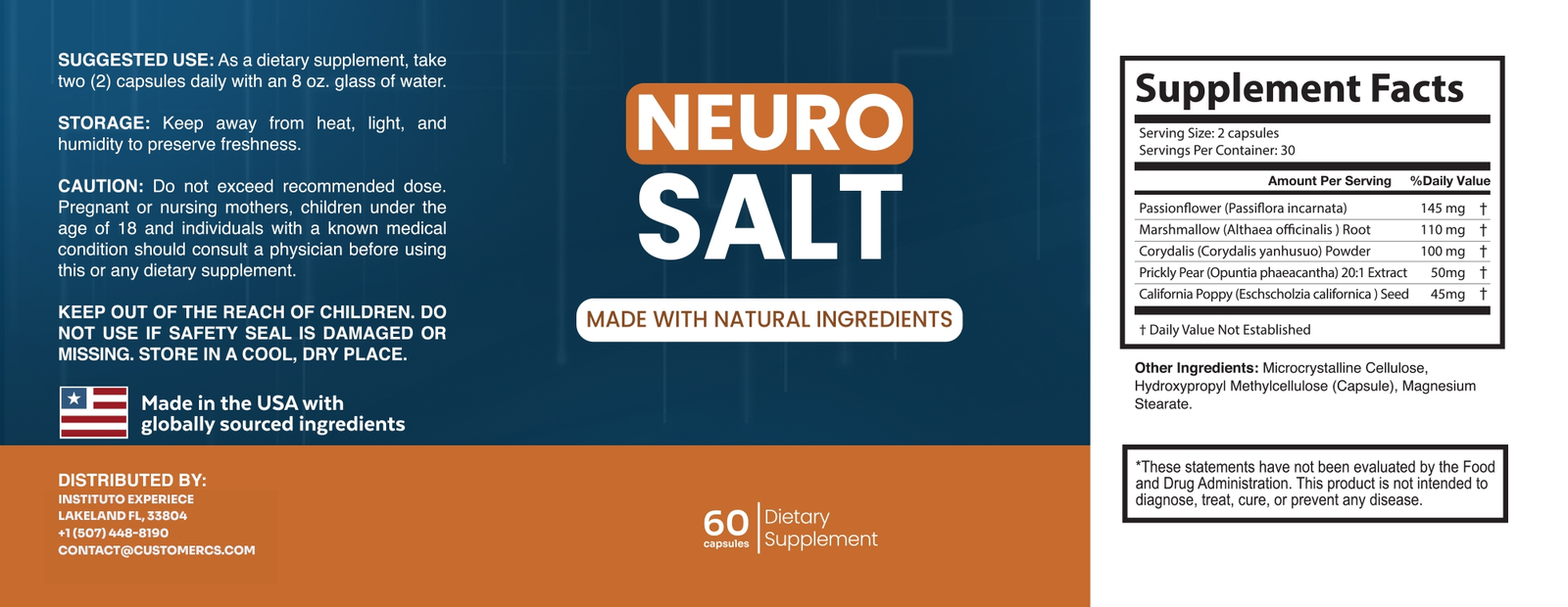 NeuroSalt ingredients