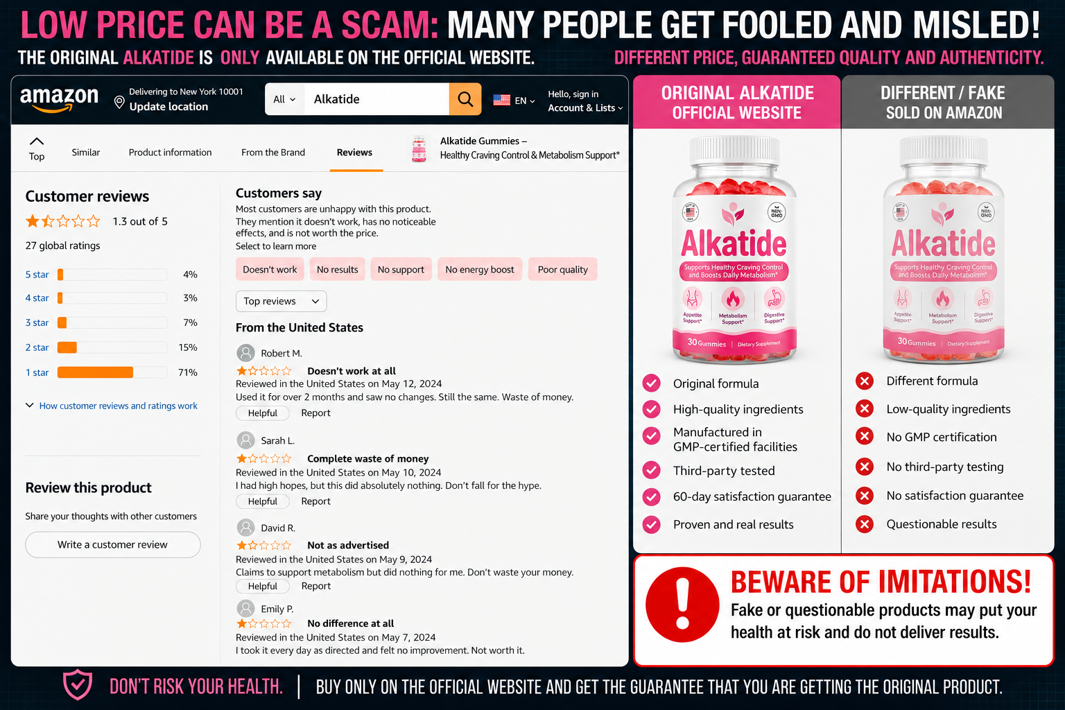 AlkaTide negative reviews
